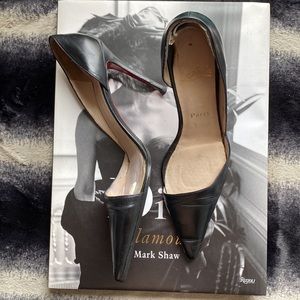 Christian Louboutin Black Leather Heels Size EU 38 1/2 Used